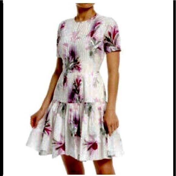 ANTONIO MELANI Debra Floral Print Pleated Dress - Picture 5 of 5